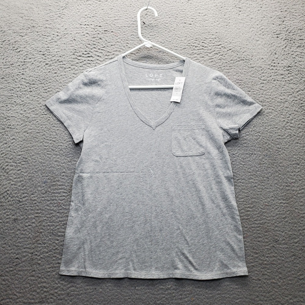 Lot of 3 Loft Lou & Grey T-Shirt Top Womens Small Multi Short Sleeve Twist Hem - Picture 11 of 14